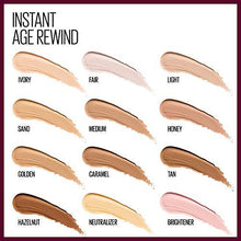 Cargar imagen en el visor de la galería, MAYBELLINE - INSTANT AGE REWIND® ERASER DARK CIRCLES TREATMENT CONCEALER - UNISEX